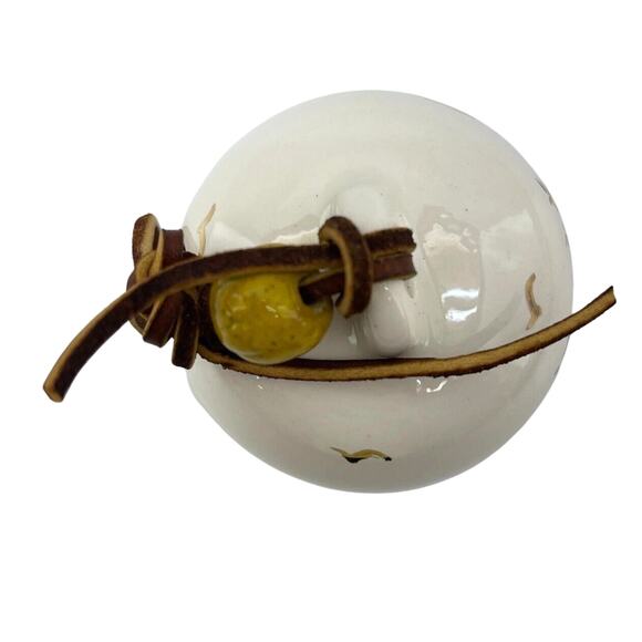 Vintage Porcelain Bell Hand Painted Butterfly Design Home Decor Accent 4.25" - Picture 6 of 13